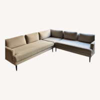 West Elm Andes Light Gray 3+ Piece Sectional