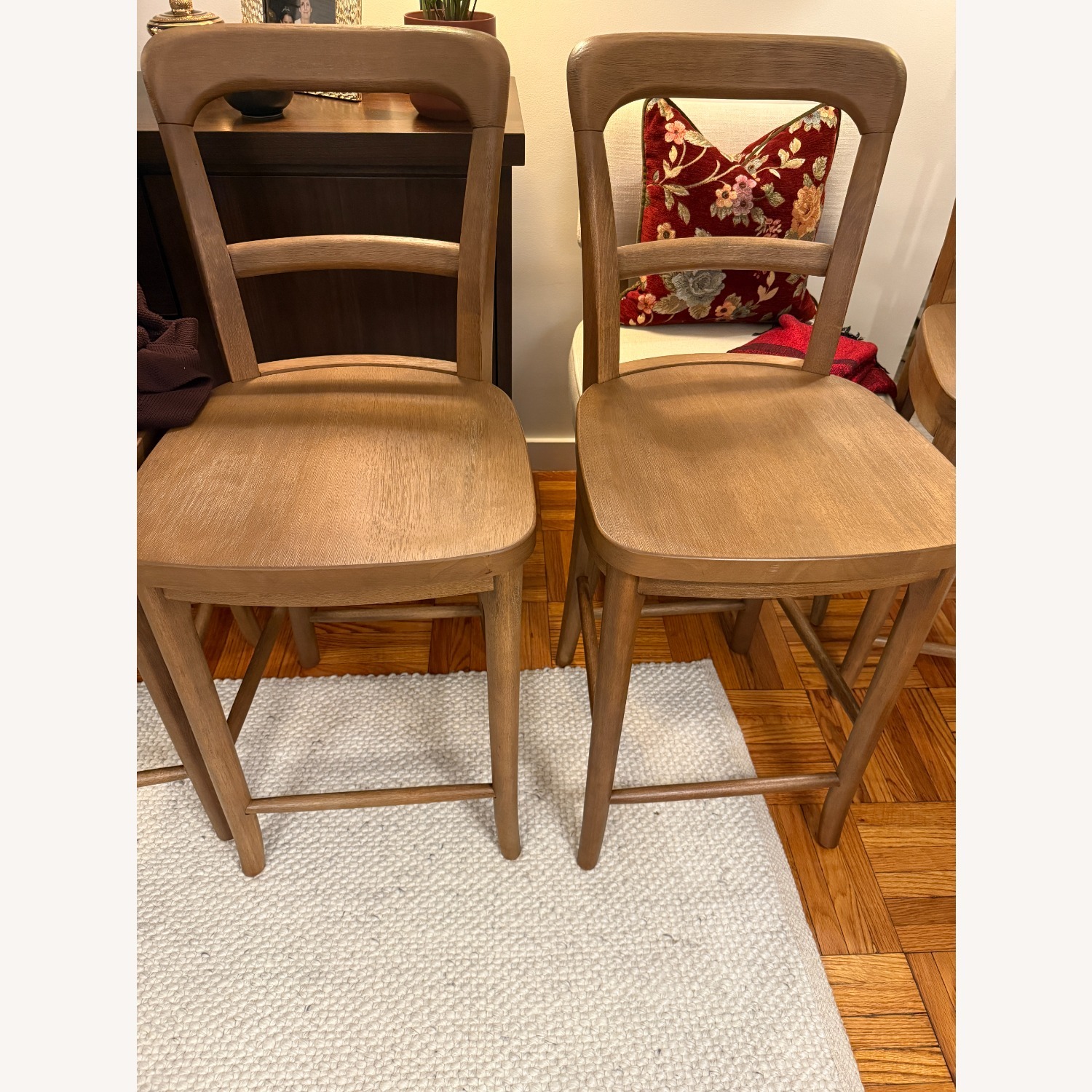 Set of 4 Pottery Barn Cline Counter Stools - image-2