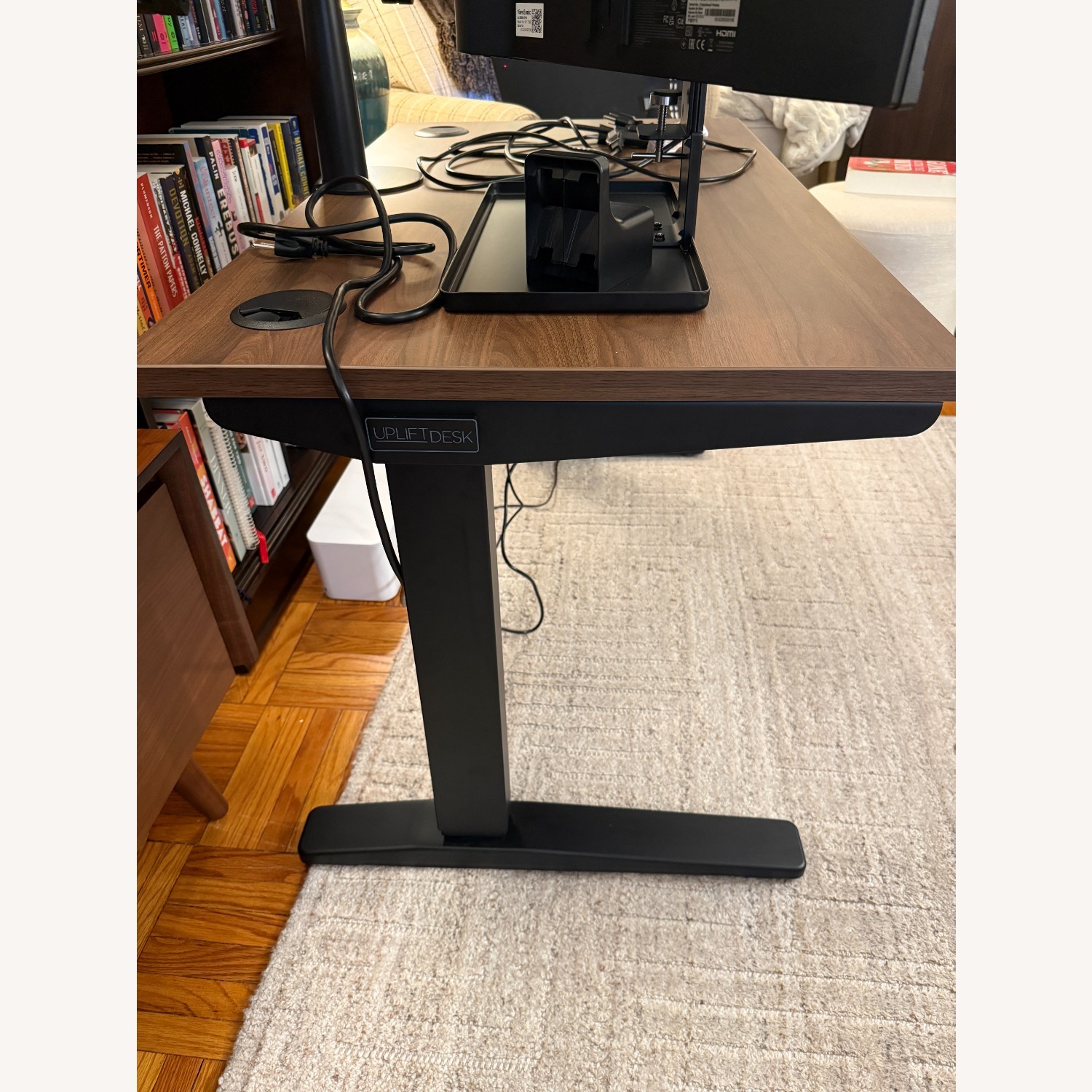 V2 Dark Brown Wood Desk - image-3