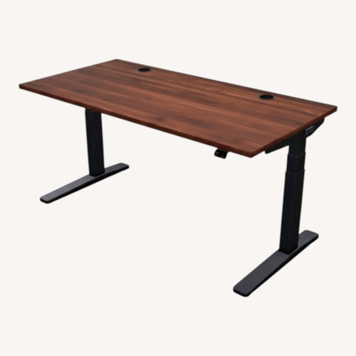 Used V2 Dark Brown Wood Desk for sale on AptDeco