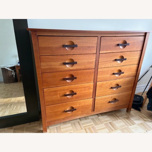 Used Copeland Furniture Light Brown Cherry Wood Dresser for sale on AptDeco