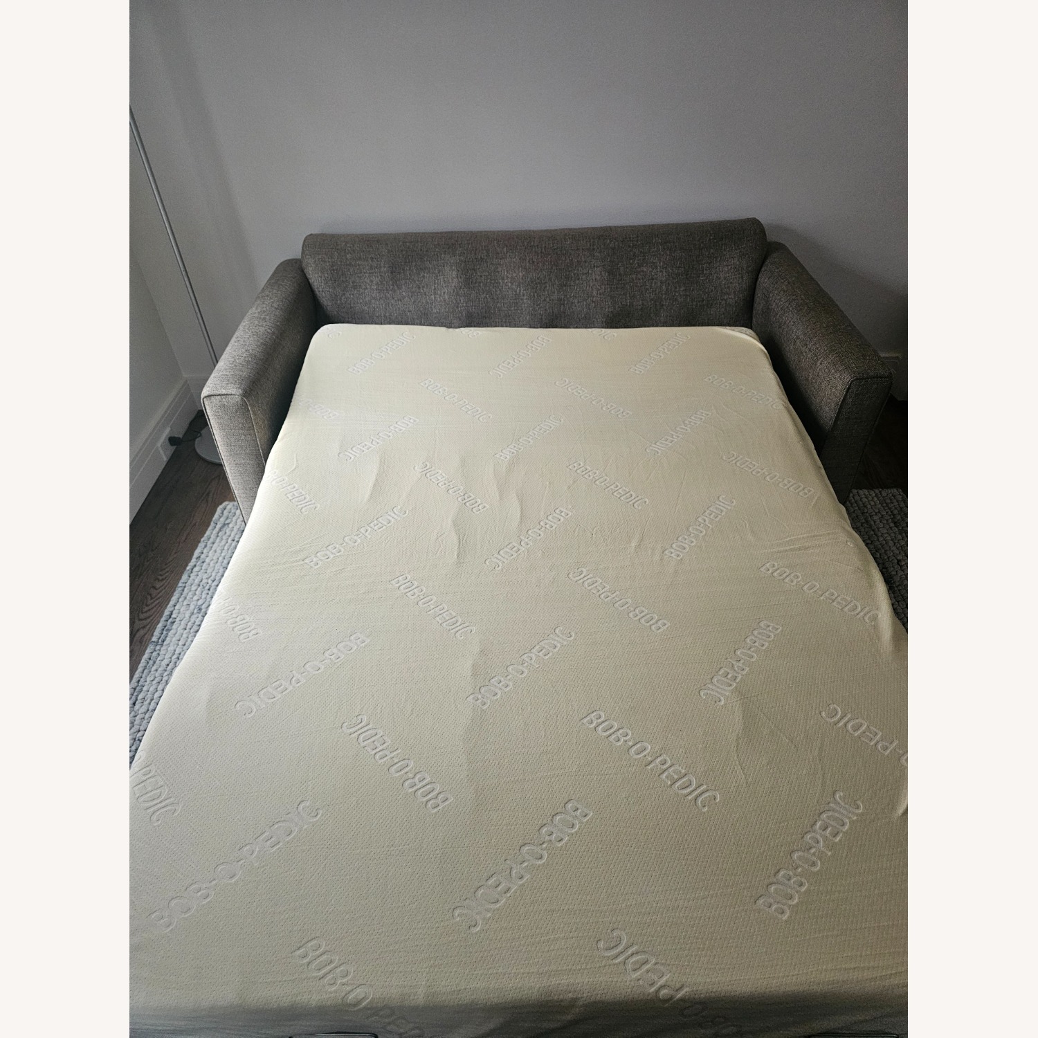 Bob's Discount Furniture Tweed Full Size Sleeper Sofa - image-7