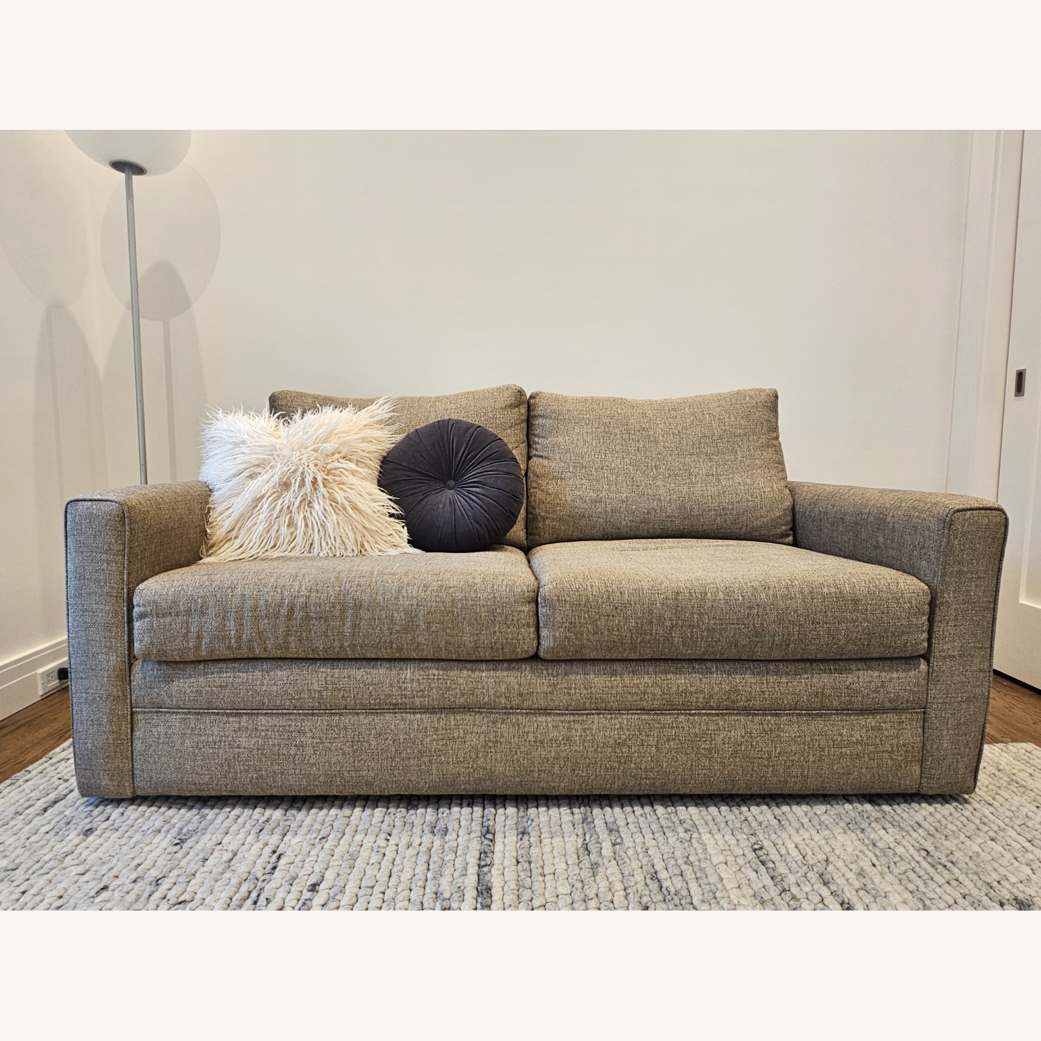 Bob's Discount Furniture Tweed Full Size Sleeper Sofa - image-4