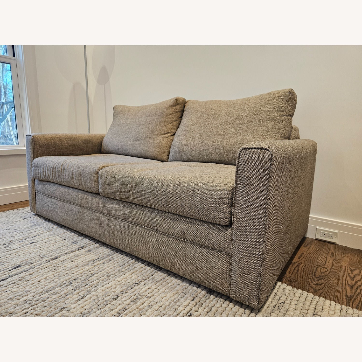 Bob's Discount Furniture Tweed Full Size Sleeper Sofa - image-5