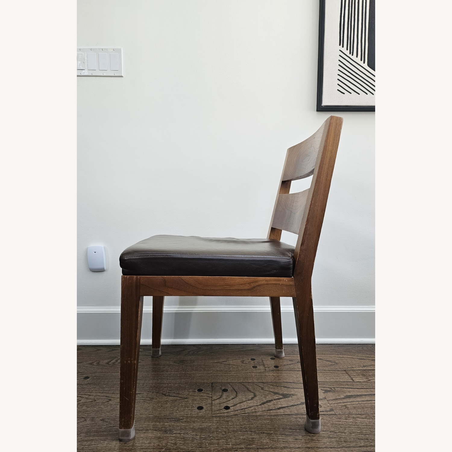 Dark Brown Wood Dining Chairs - image-3