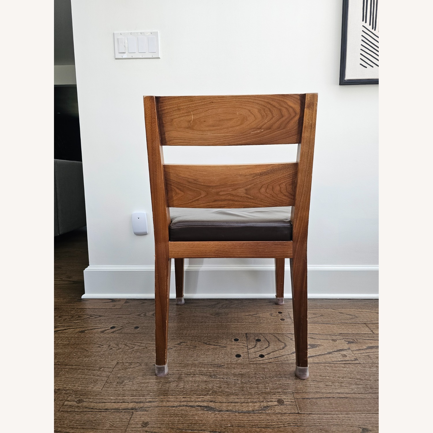 Dark Brown Wood Dining Chairs - image-4