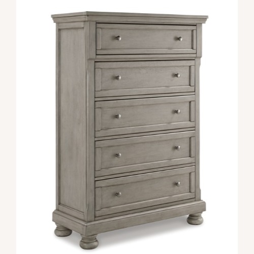 Used Ashley Furniture Lettner Light Gray Wood Dresser for sale on AptDeco