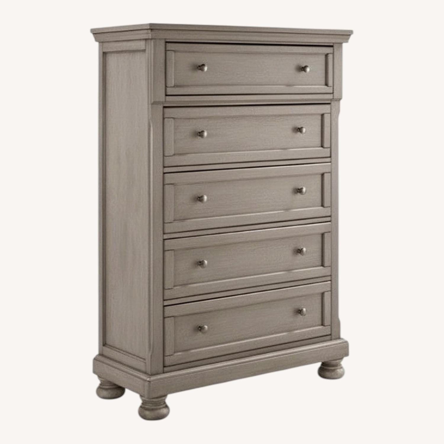 Ashley Furniture Lettner Light Gray Wood Dresser - image-5