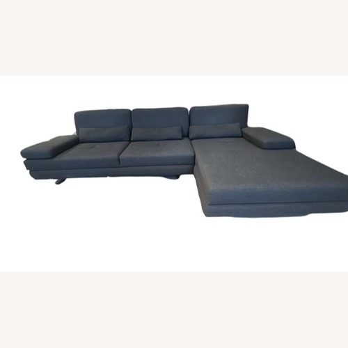 Used Lazzoni Mony Black Fabric 3+ Piece Sectional for sale on AptDeco