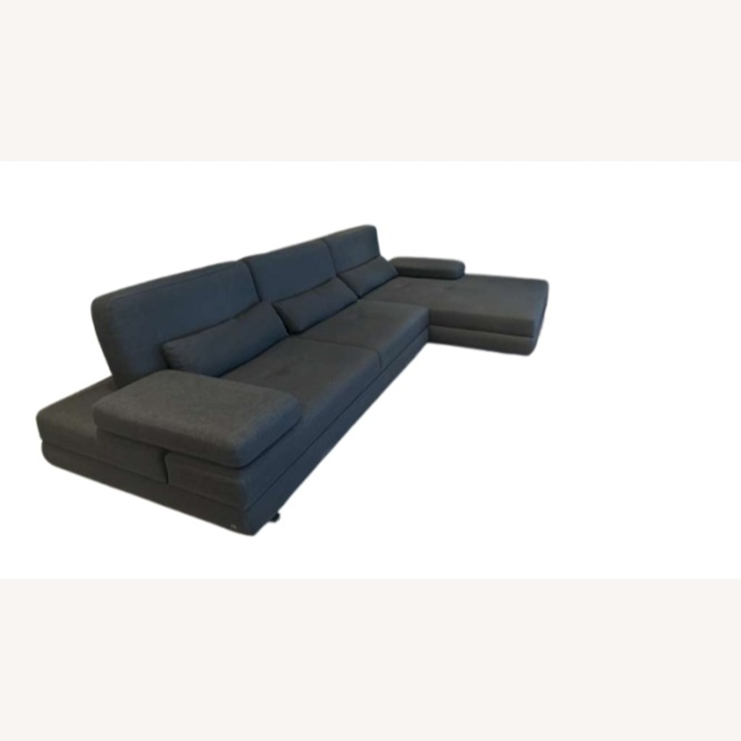 Lazzoni Mony Black Fabric 3+ Piece Sectional - image-4