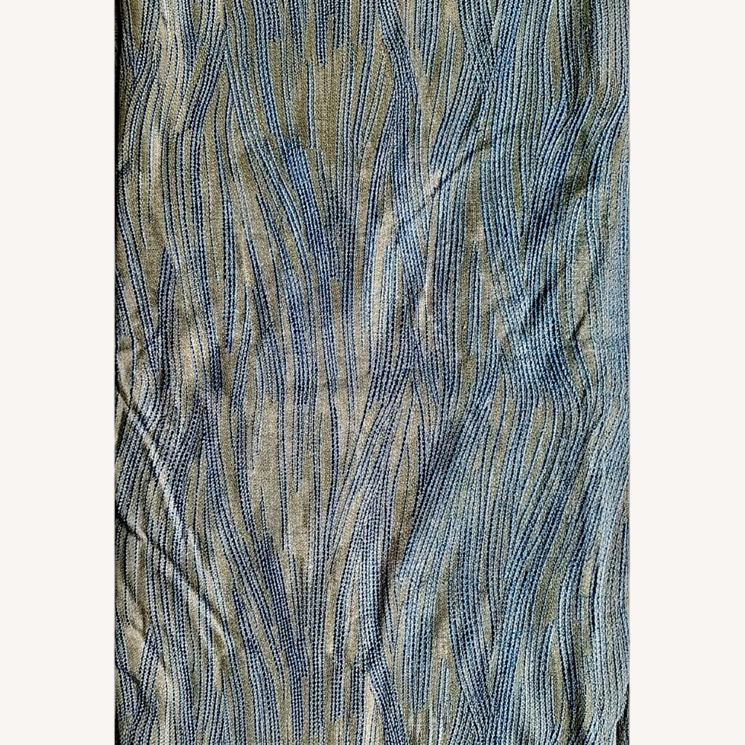 Light Gray Fabric Curtain - image-0