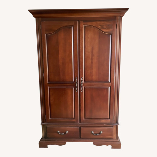 Used Bassett Dark Brown Armoire for sale on AptDeco