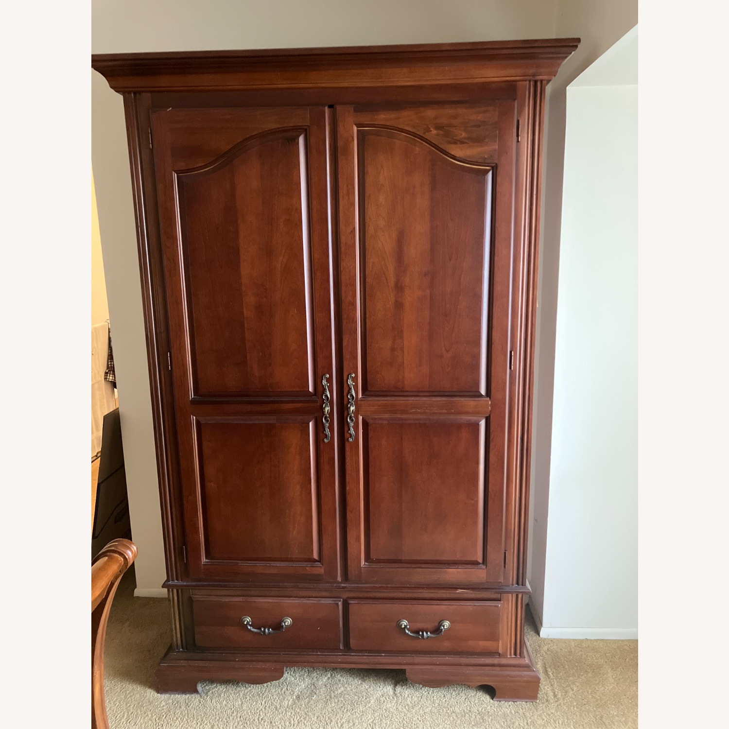 Bassett Dark Brown Armoire - image-1