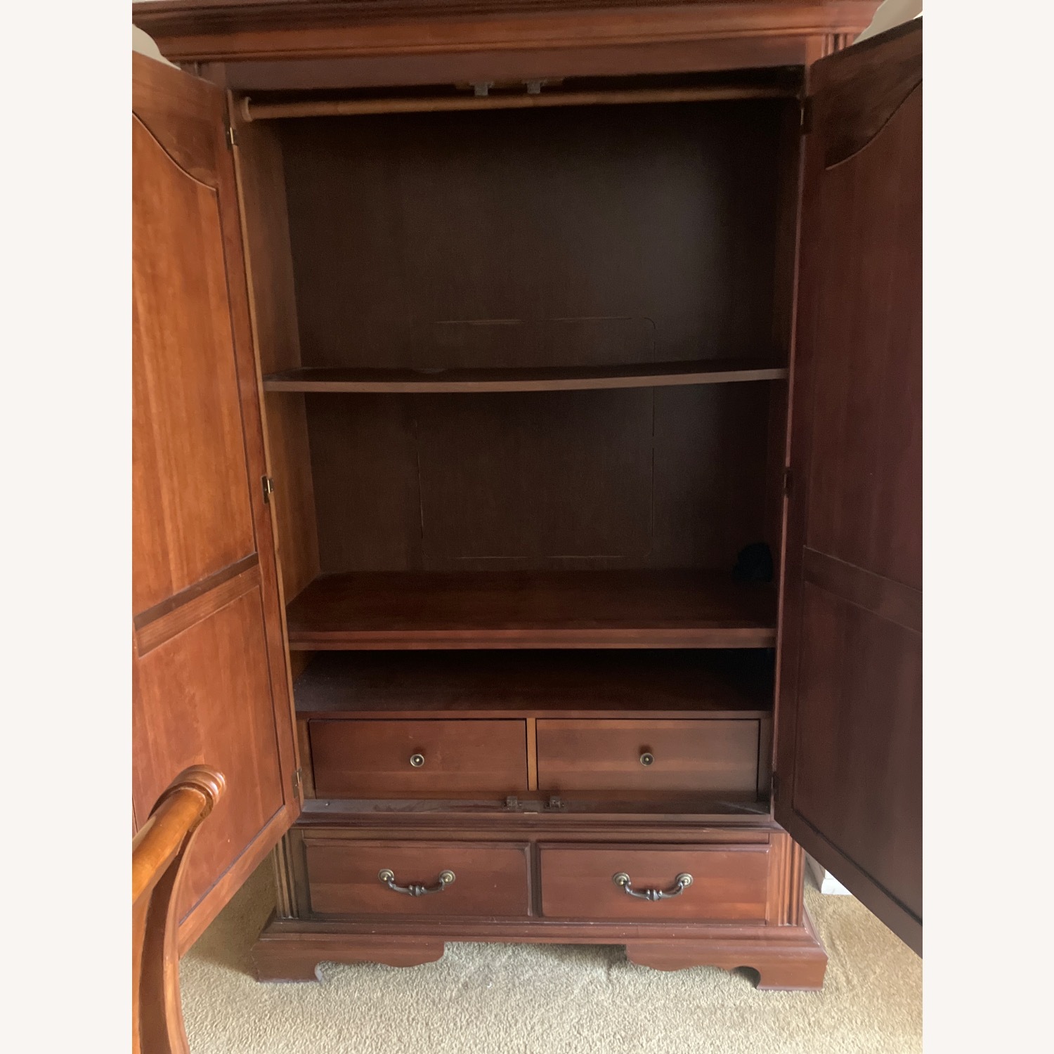 Bassett Dark Brown Armoire - image-2