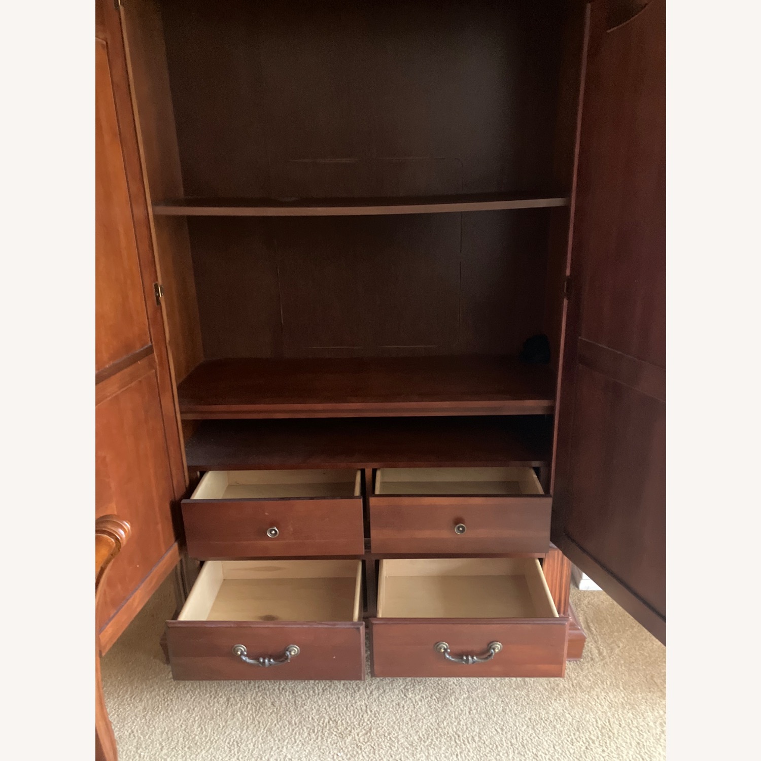 Bassett Dark Brown Armoire - image-3