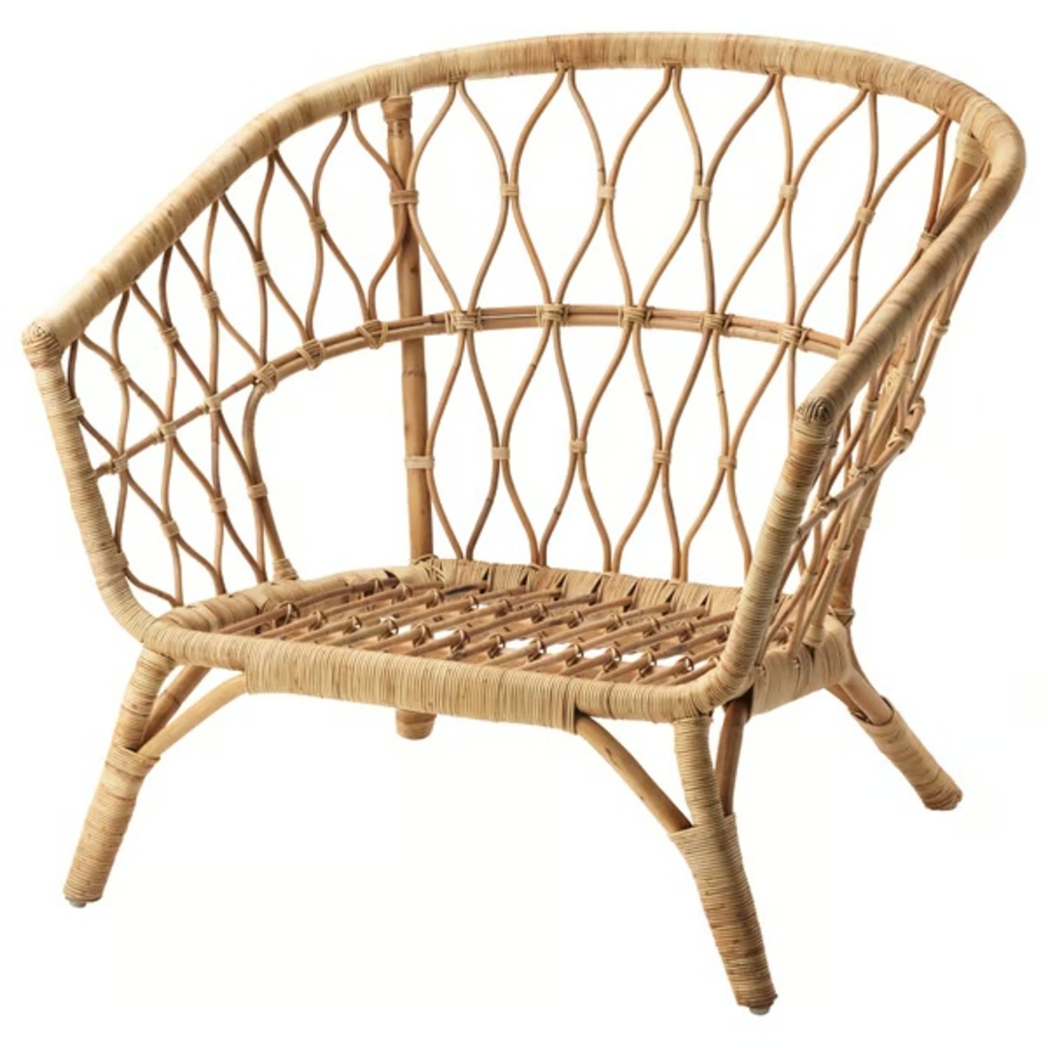 IKEA Natural Bamboo Accent Chair - image-5