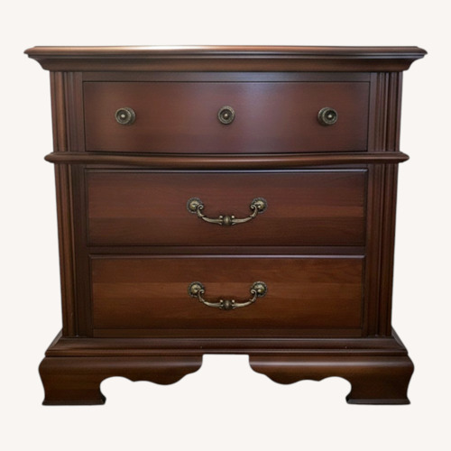 Used Bassett Dark Brown Nightstand for sale on AptDeco