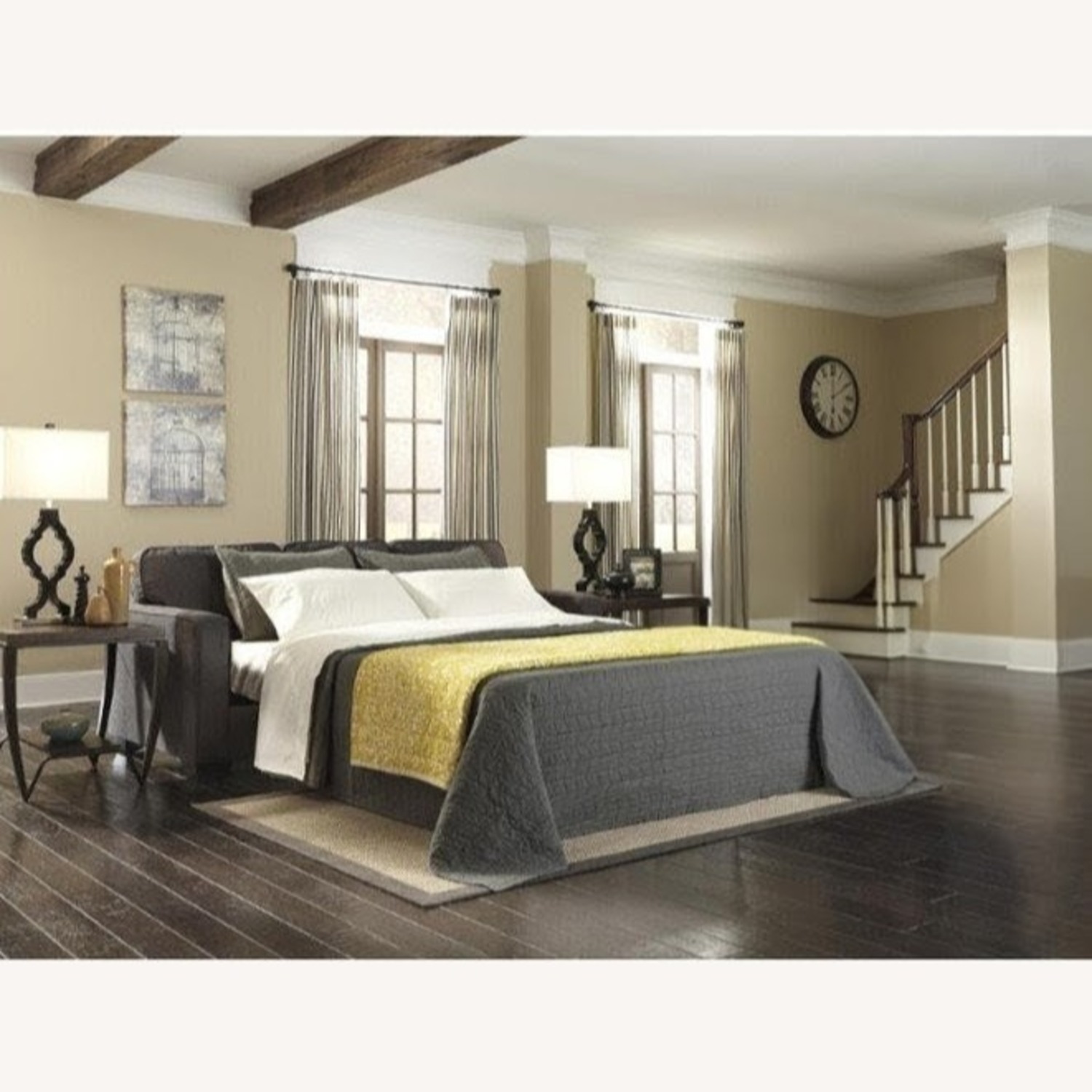 Ashley Furniture Dark Gray |3 Seater Sofabed  - image-2