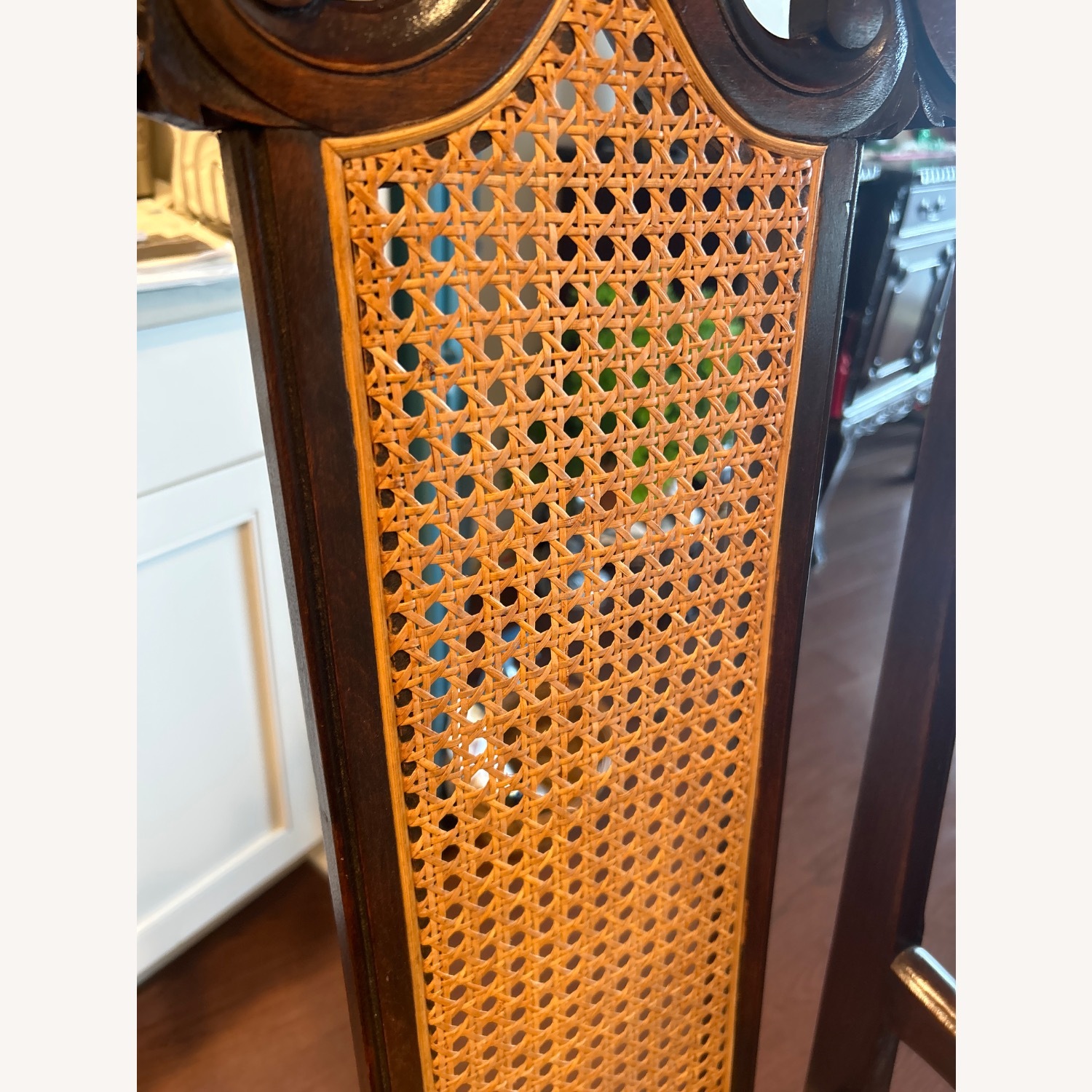Antique Wood & Cane Dining/Accent Chair - image-7