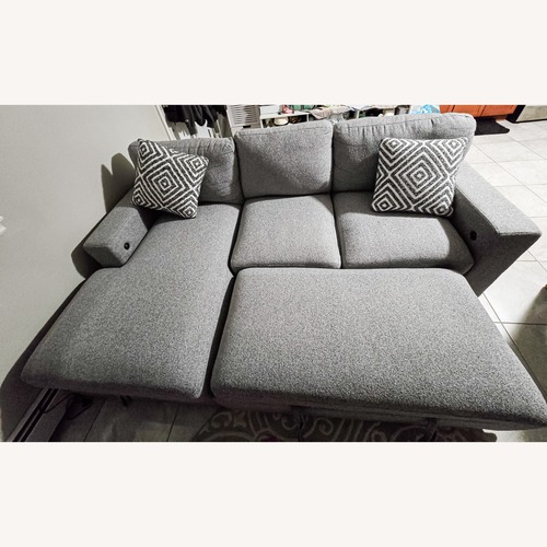Used Modern Gray Sectional Sleeper Sofa for sale on AptDeco