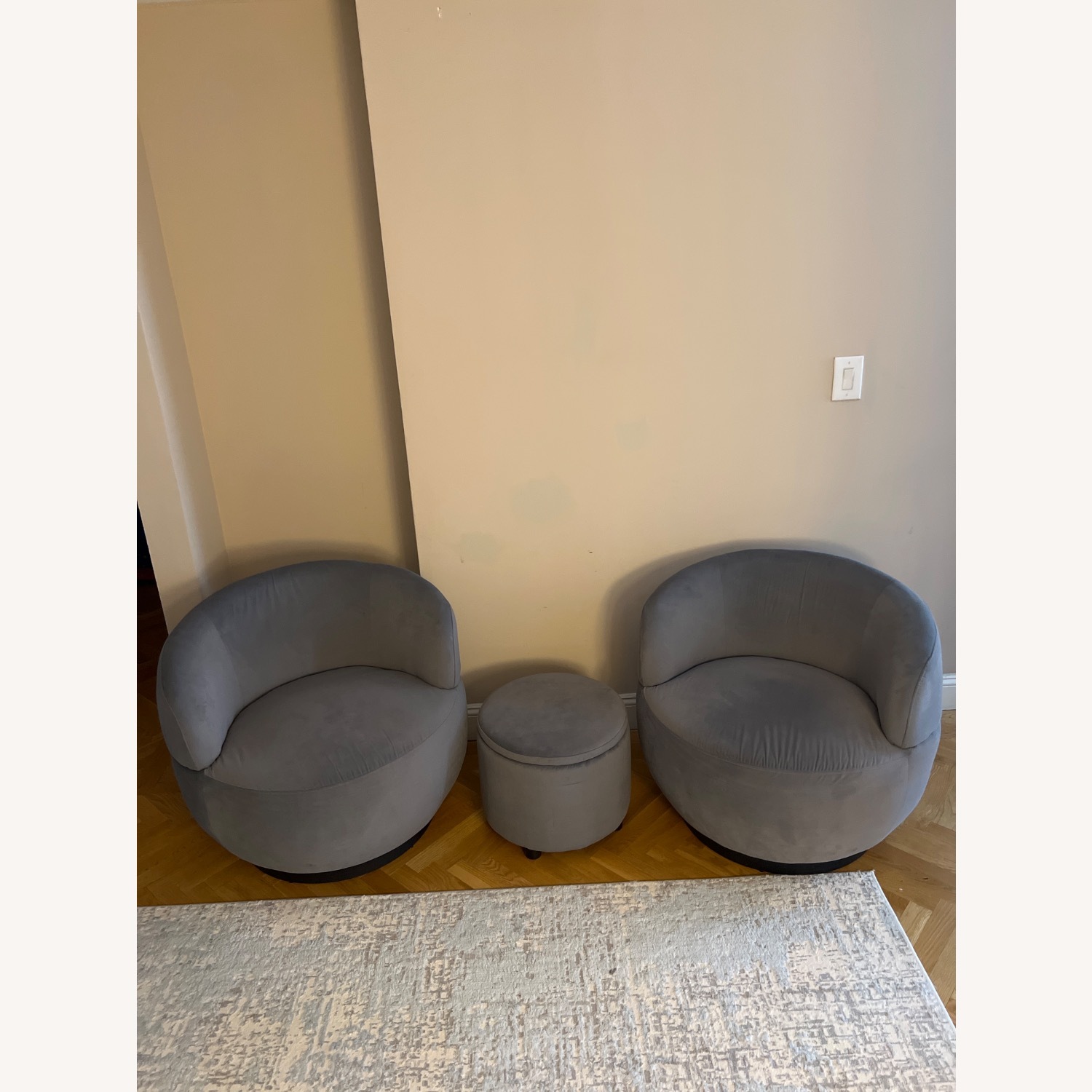 Dark Gray Accent Chairs - image-3