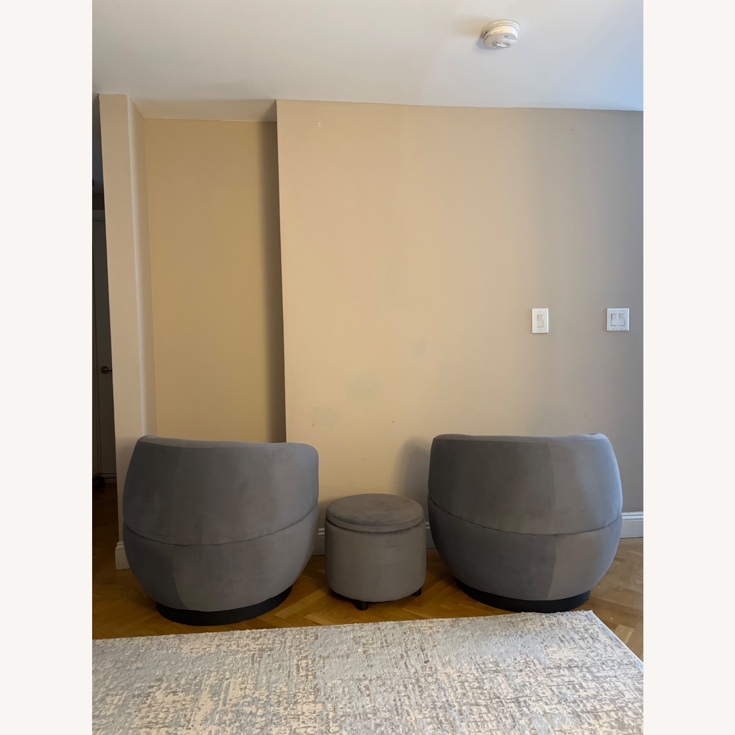 Dark Gray Accent Chairs - image-2