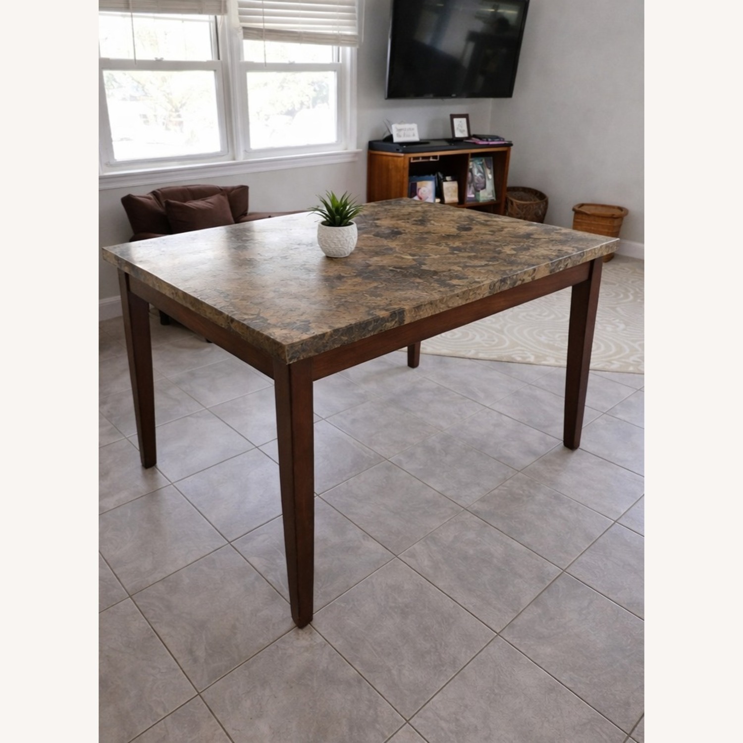 Dark Brown Dining Table - image-3