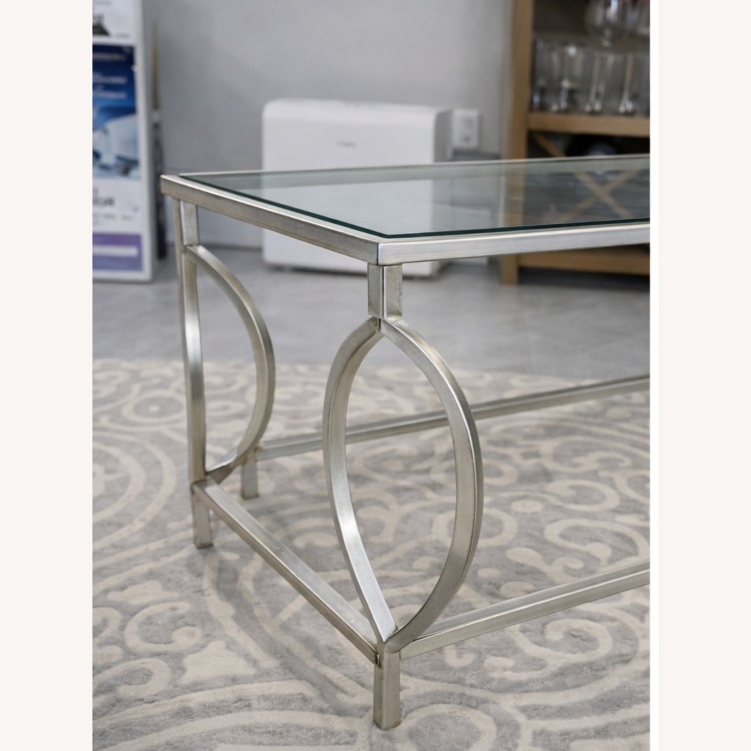 Home Goods Silver Coffee Table - image-1