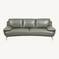 Violino Furio  Light Gray Leather 3+ Seater Sofa