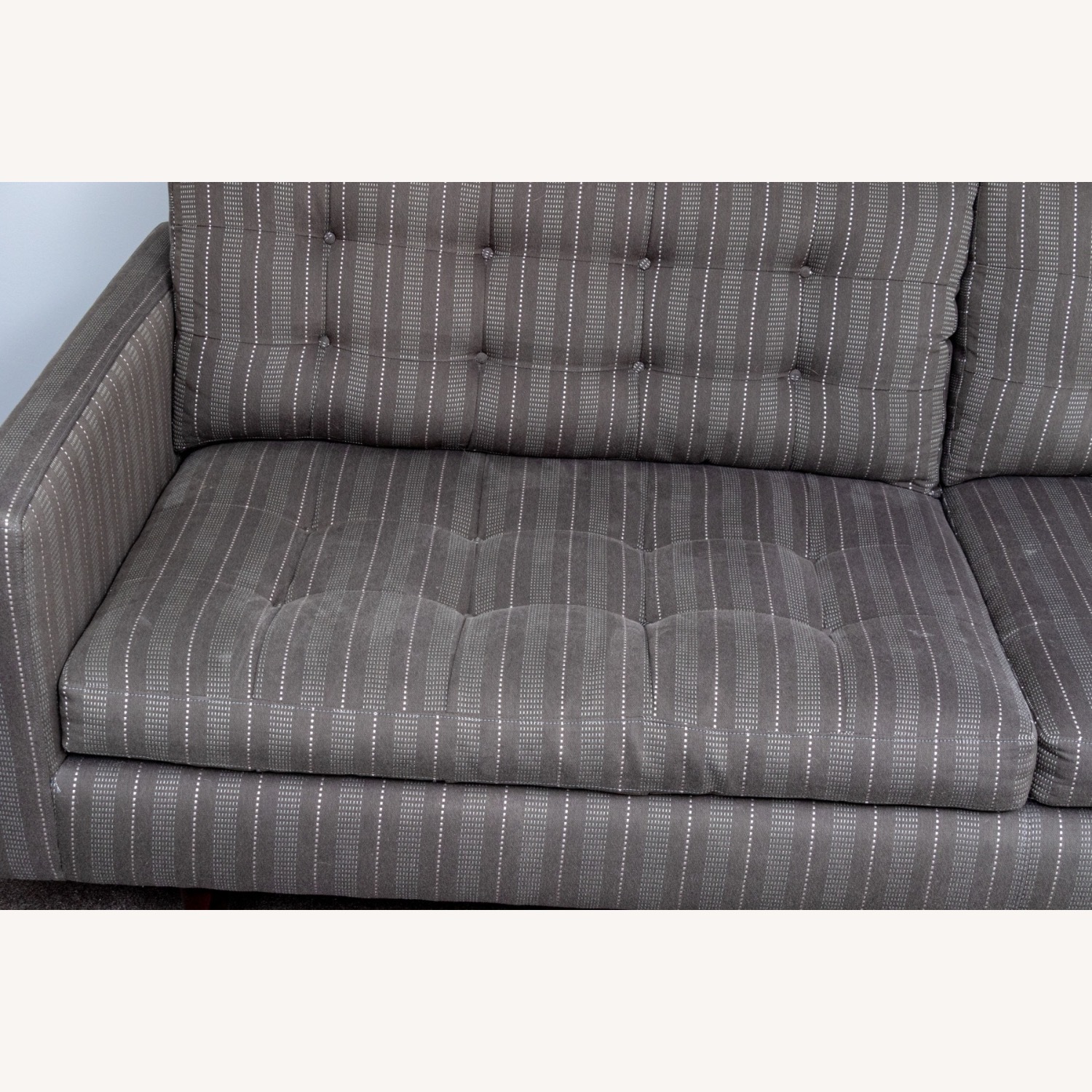 Crate & Barrel Gray Petrie Sofa - image-3