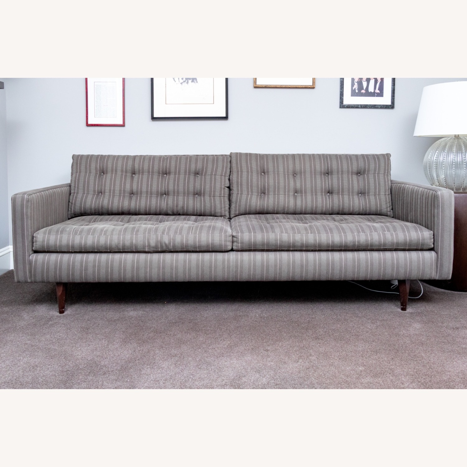 Crate & Barrel Gray Petrie Sofa - image-2