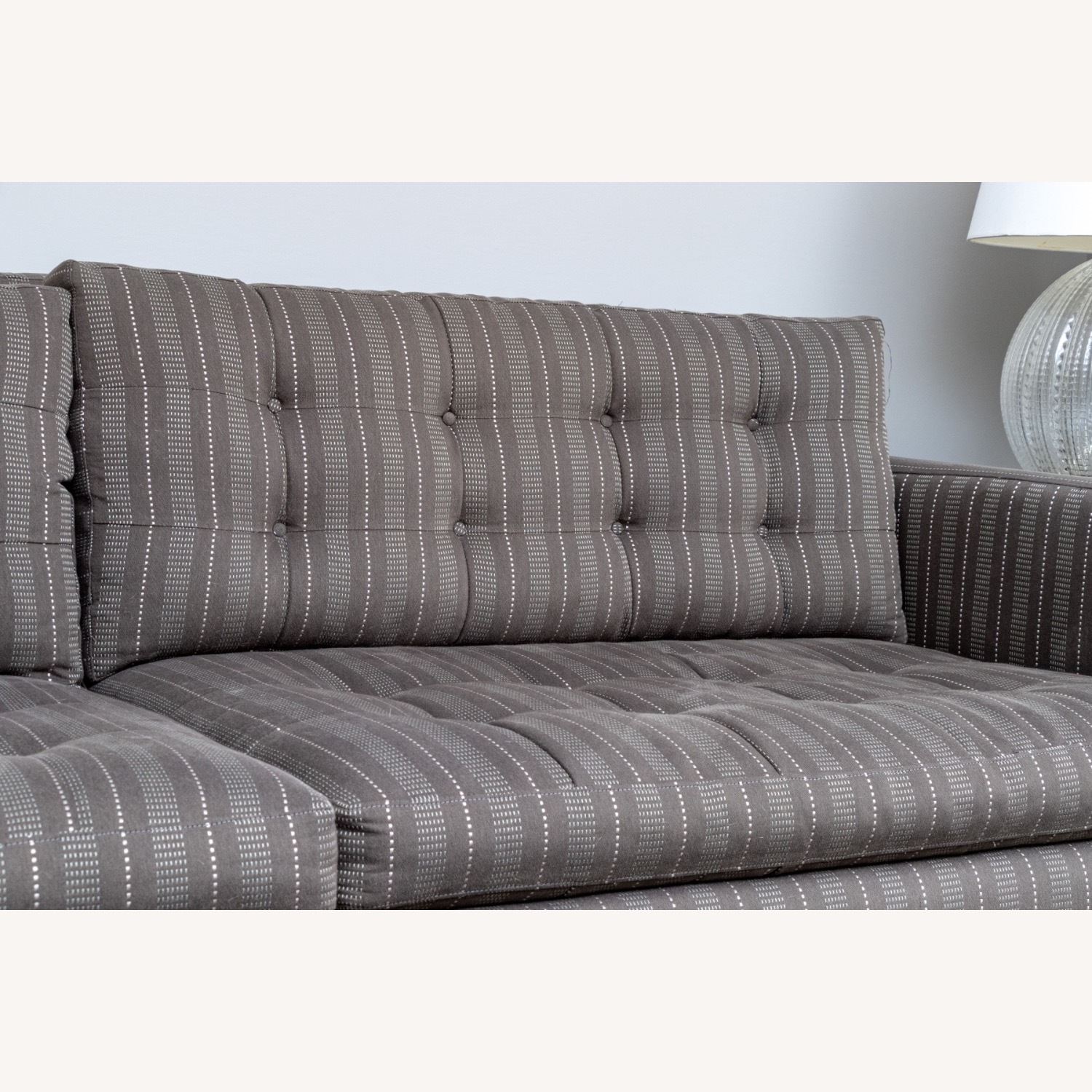 Crate & Barrel Gray Petrie Sofa - image-4