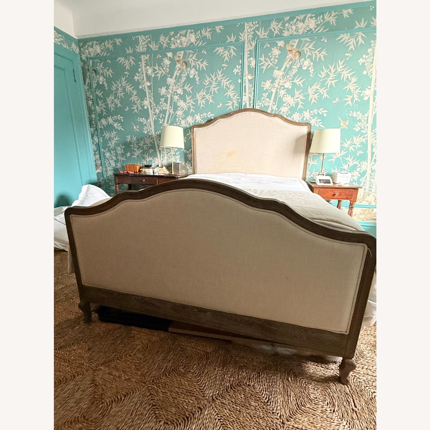 Restoration Hardware French Contemporary Fabric Panel Bed - image-2