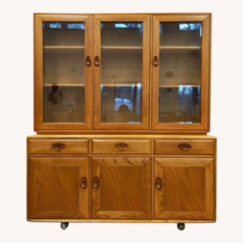 Used Vintage Sideboard / Hutch / China Cabinet by Ercol for sale on AptDeco