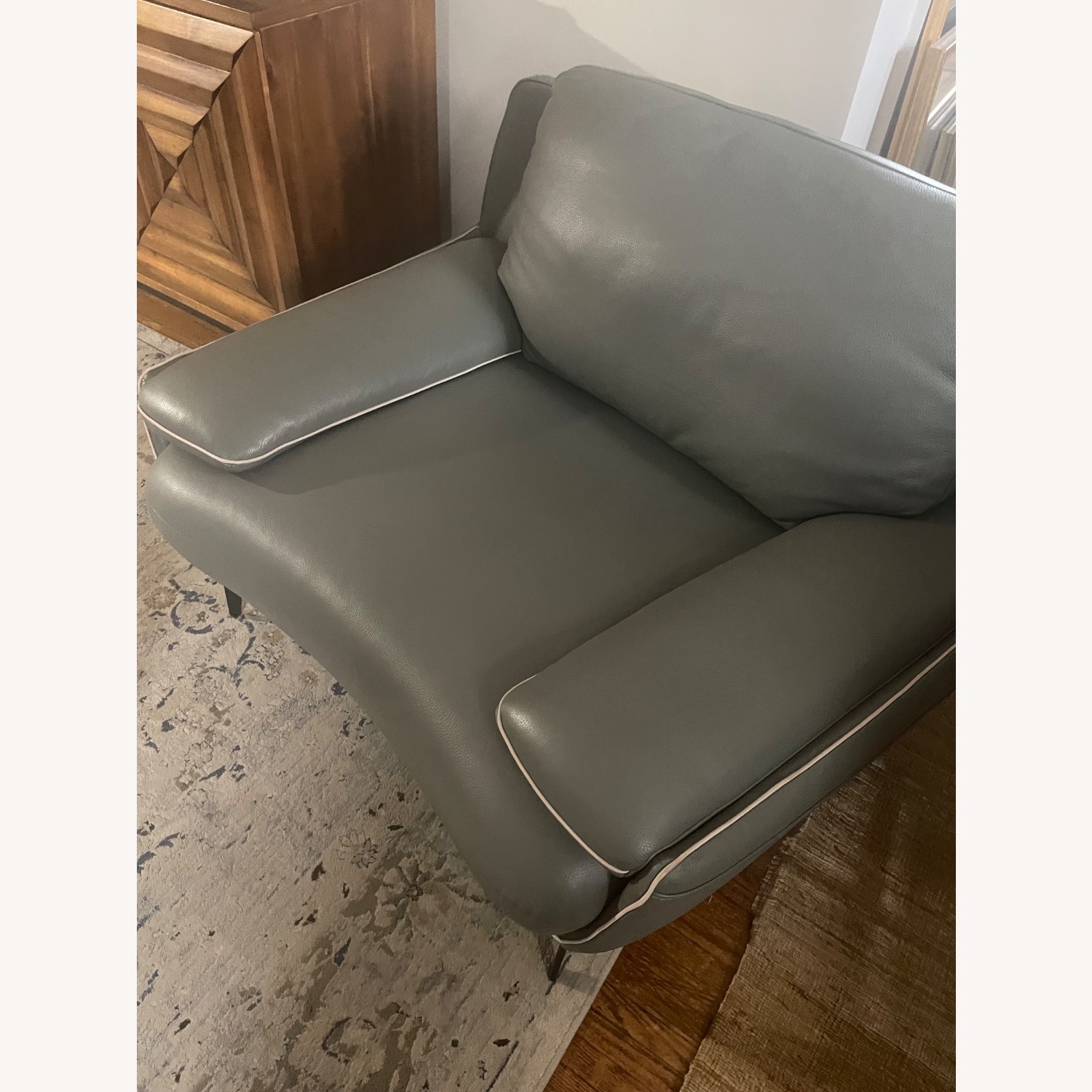 Violino Mid Century Armed Chair Light Gray - image-3