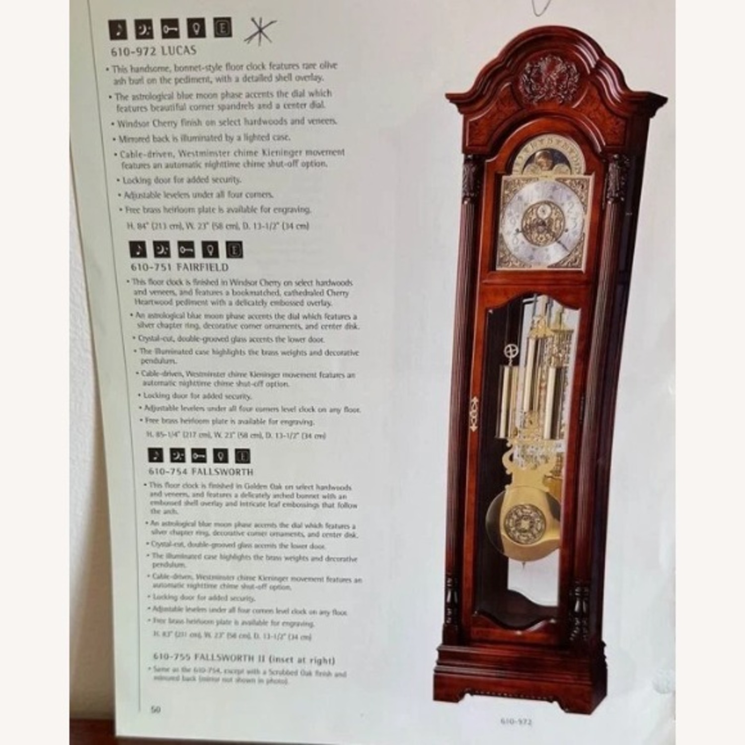 Howard Miller “Lucas” Grandfather Clock - image-2