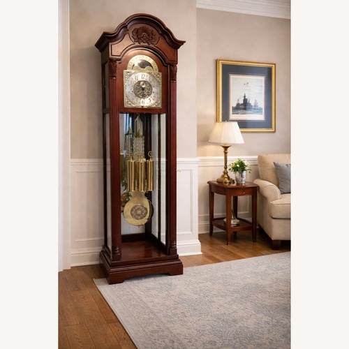 Used Howard Miller “Lucas” Grandfather Clock for sale on AptDeco