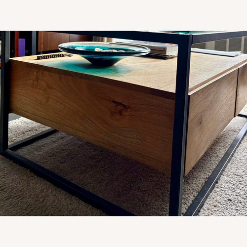 Used West Elm Box Frame Storage Coffee Table for sale on AptDeco
