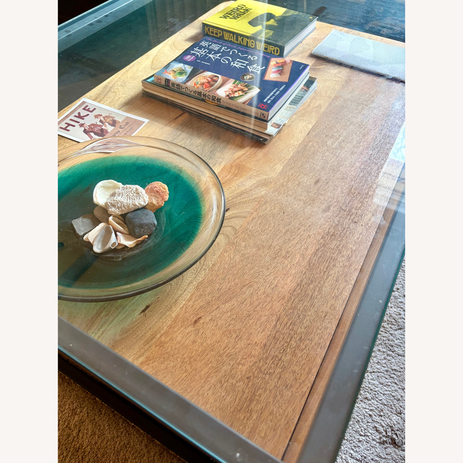 West Elm Box Frame Storage Coffee Table - image-3