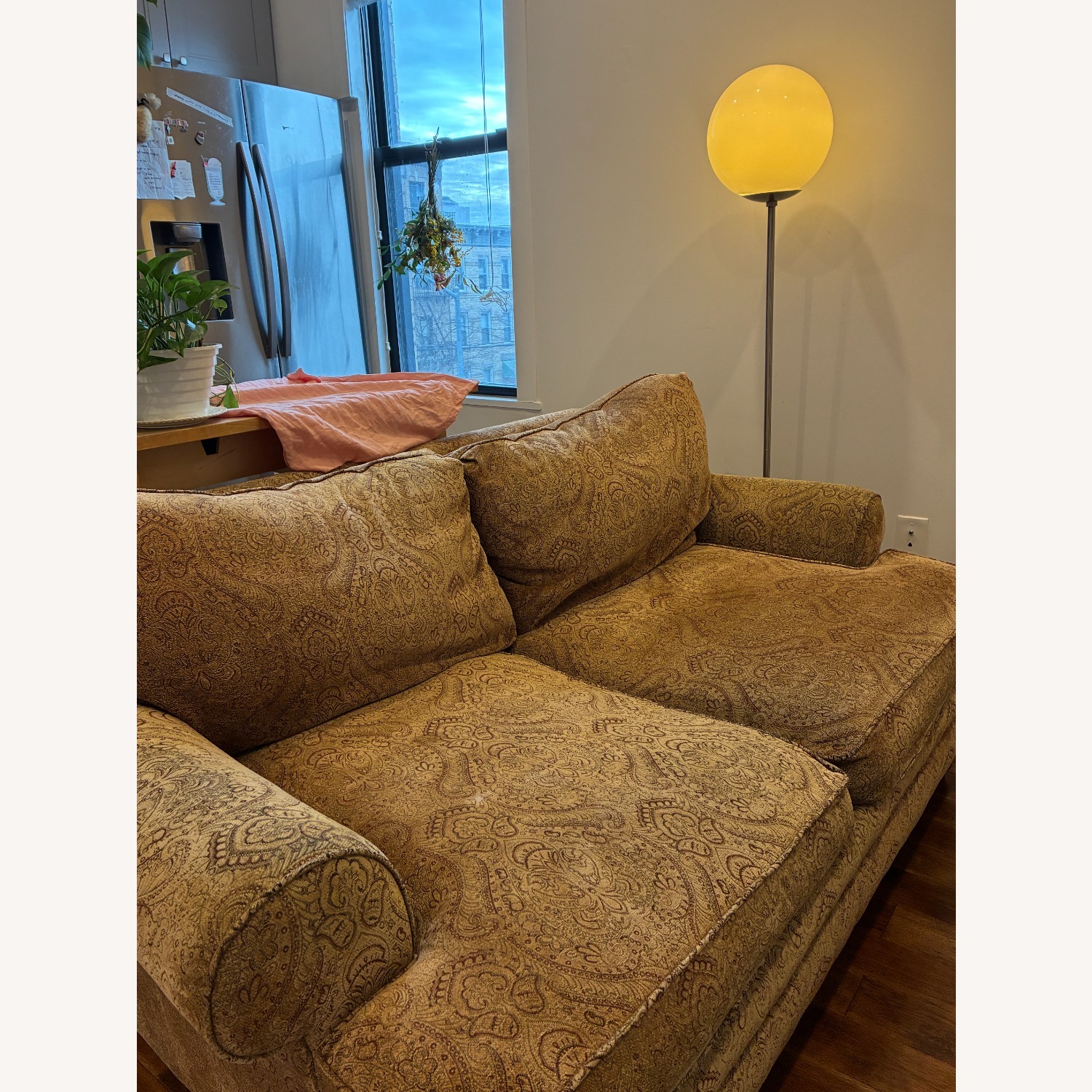 Vintage Sofa with Unique Print  59"  - image-2