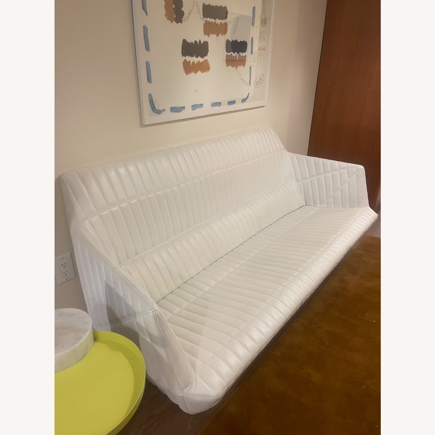 Ligne Roset Facett White Leather 3+ Seater Sofa - image-3