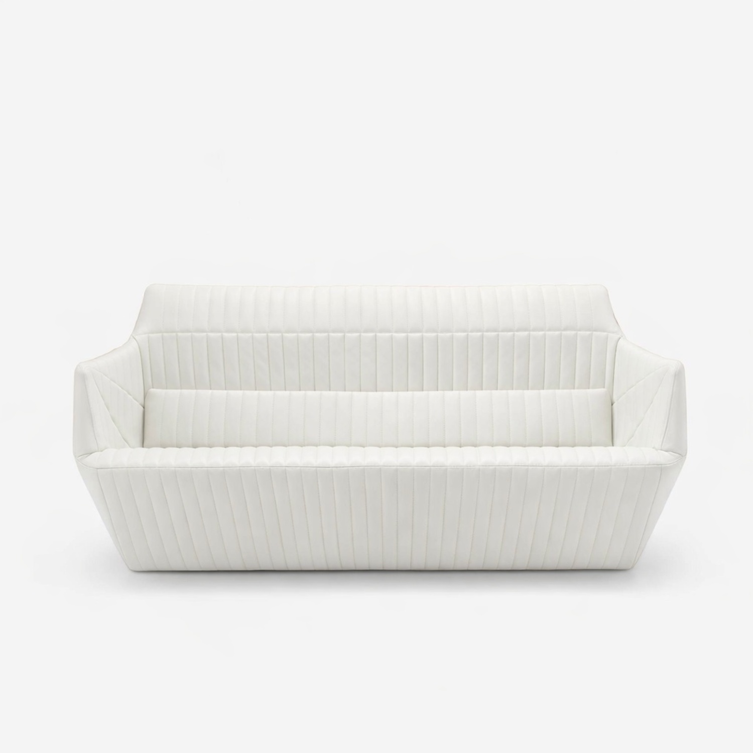 Ligne Roset Facett White Leather 3+ Seater Sofa - image-7