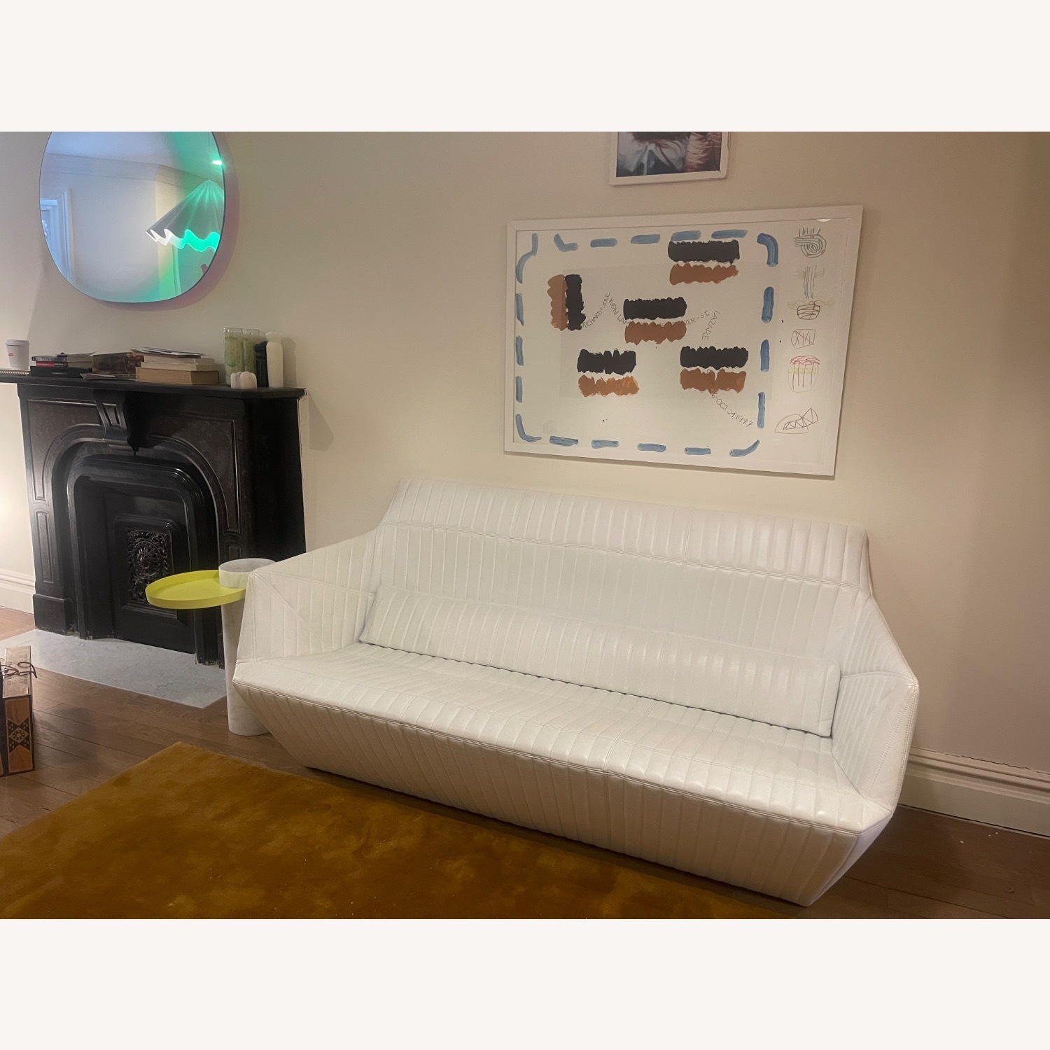 Ligne Roset Facett White Leather 3+ Seater Sofa - image-2