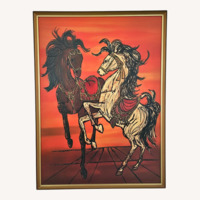 Vintage/Antique Lee Reynolds Burr Wood Wall Art