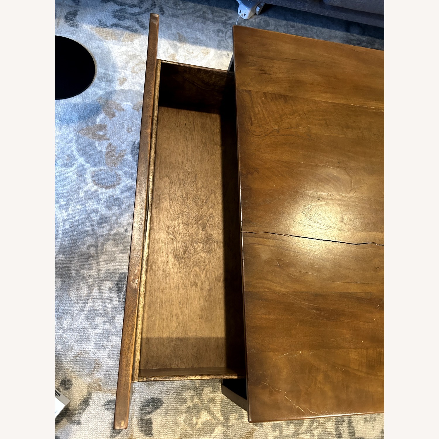 Pottery Barn Parkview Dark Brown Square Coffee Table  - image-6