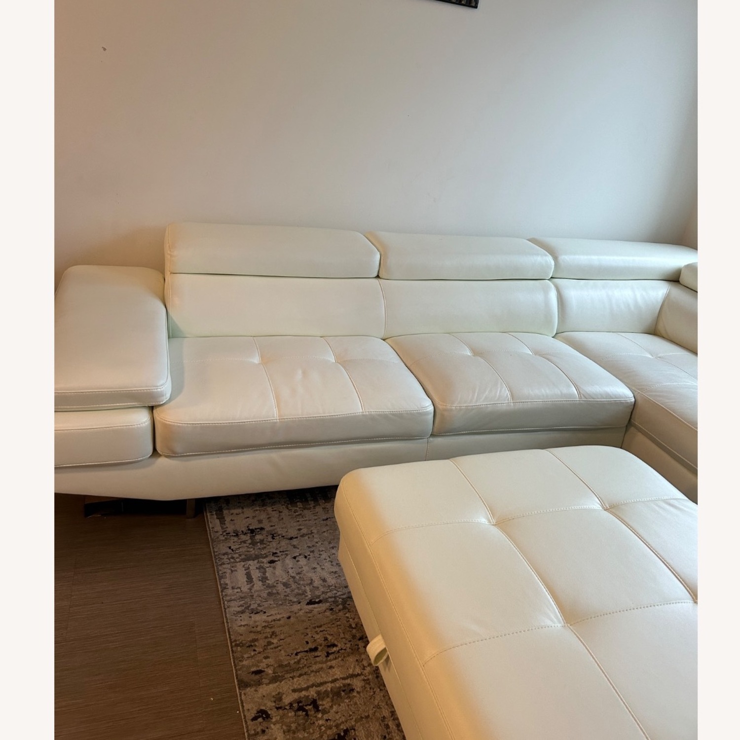 Bob's Discount Furniture White 2 Seater Sofa - image-2
