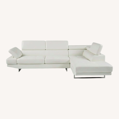 Used Bob's Discount Furniture White 2 Seater Sofa for sale on AptDeco