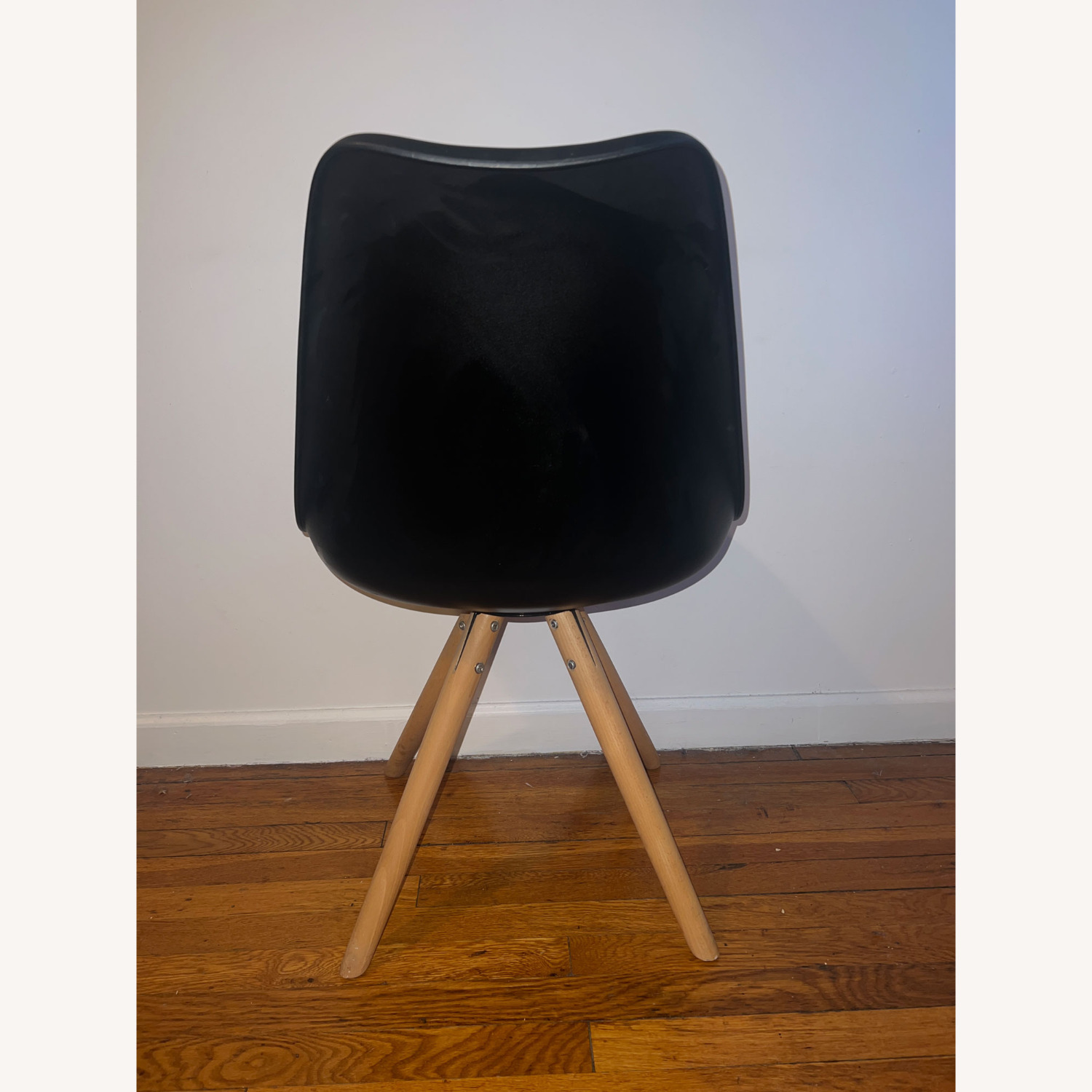 Viborg Wine Red Mid Century Side Chair Natural Base (Set of 2) - image-5