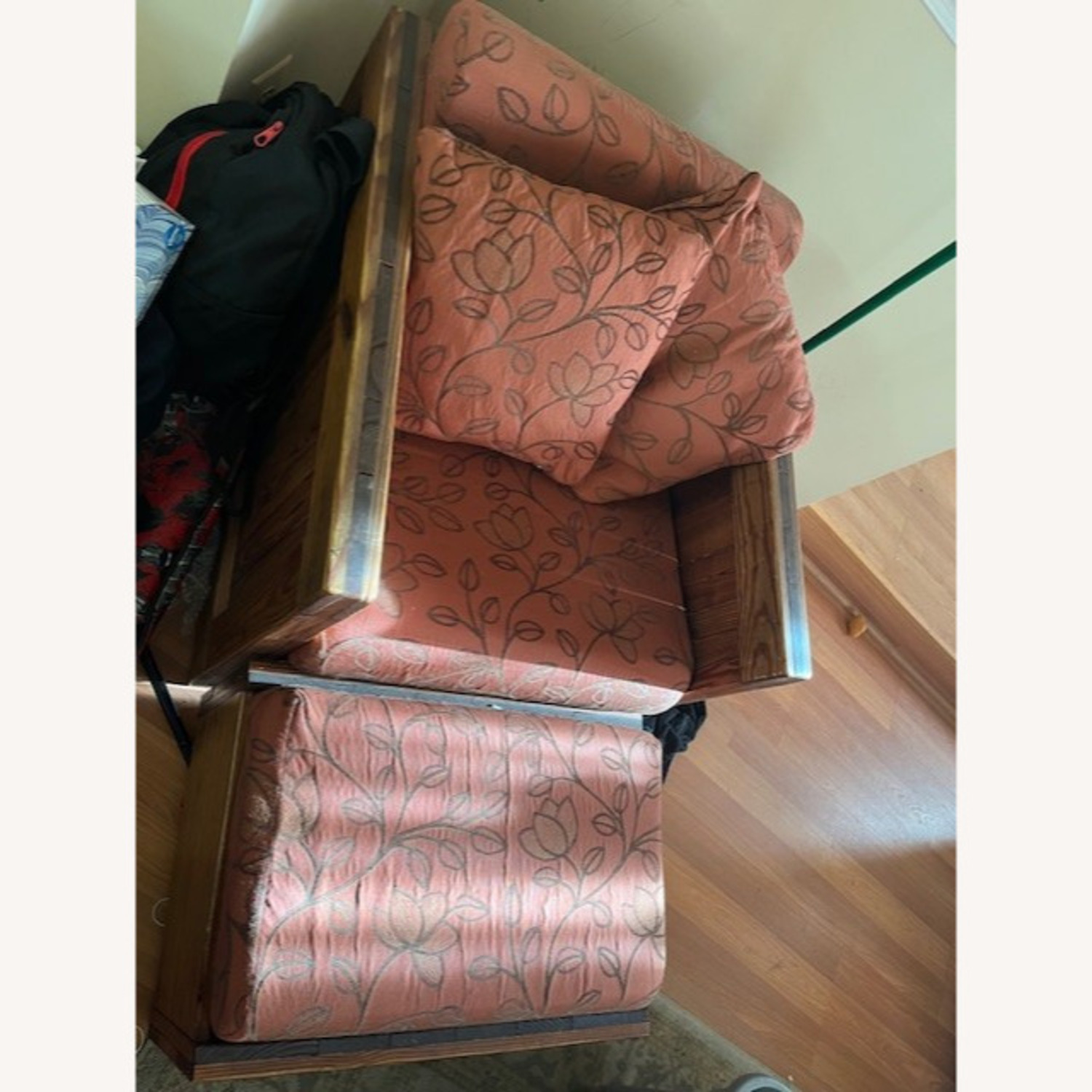 This End Up Dark Brown Wood Armchair - image-3