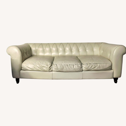Used Natural Leather 3+ Seater Sofa for sale on AptDeco